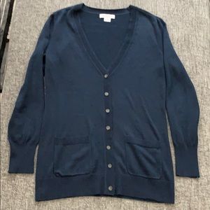 Long sleeve Liz Claiborne cardigan (navy)
